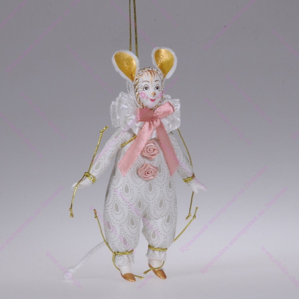 Ёлочная игрушка  Девочка-Мышка