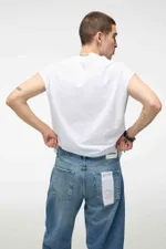 Футболка Kraizy Stripes Без рукавов Logo белая