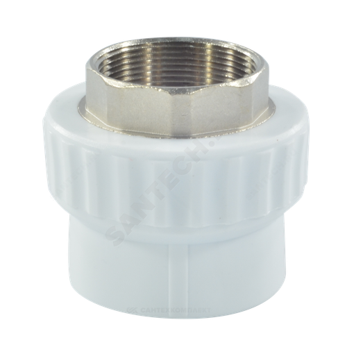 Муфта PP-R комбинированная под ключ белая Дн 32х1 1/4" ВР VALFEX 10134132