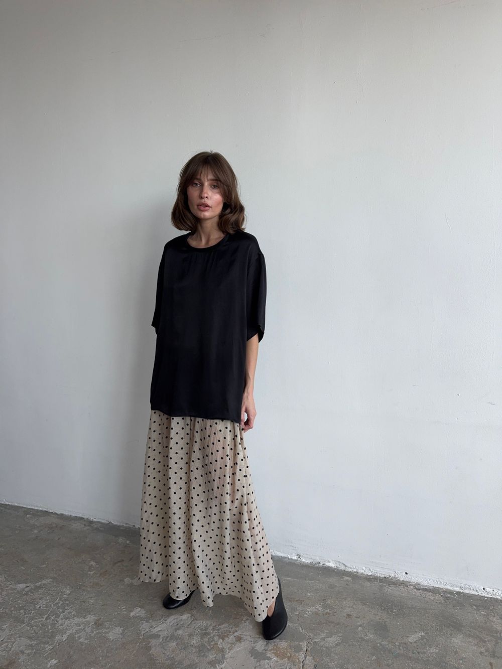 футболка AMI silk