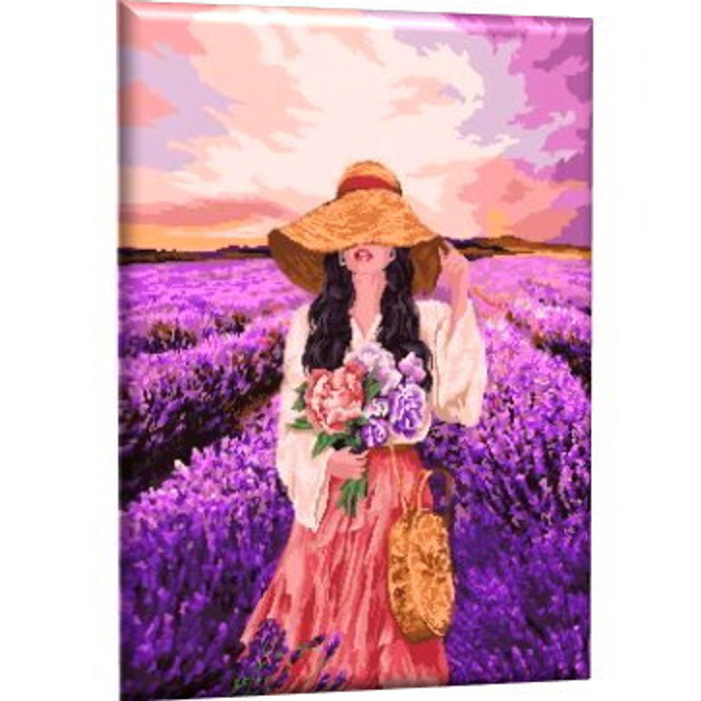 Картина рисование по номерам 40*50 см «Ароматы лаванды» GLA23