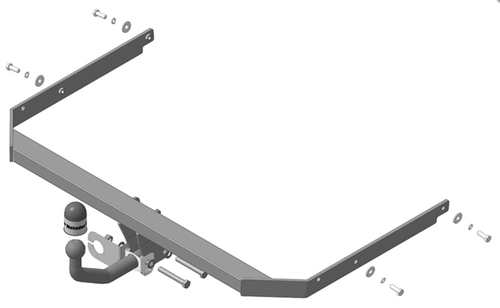 Фаркоп Motodor Ford Focus 2 Sedan 2004 - 2011 г.в. (оцинк. Шар) арт.90701-A