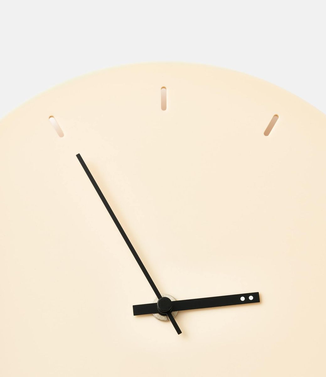 TOO Designs Minimal Clock Almond Cream — настенные часы