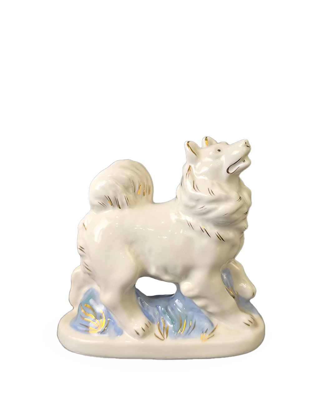 Фарфоровая статуэтка "Лайка" Гжель