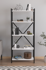 Стеллаж TROYA 150х65 - белая