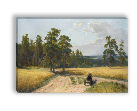 "На опушке соснового леса", Шишкин Иван Иванович, картина (репродукция)