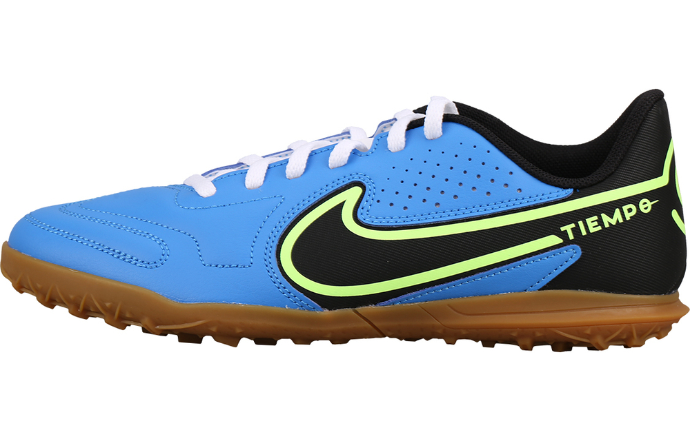 Children's Nike Tiempo Legend 9 Club TF artificial turf football shoes Blue and black