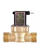 Электромагнитный водопроводный клапан 1/2&quot; нормально-закрытый, латунь, до 80 C, 220В AC FCD-180B