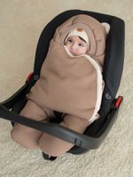 Конверт-звездочка "Кокос" с прорезями для ремней безопасности 0+