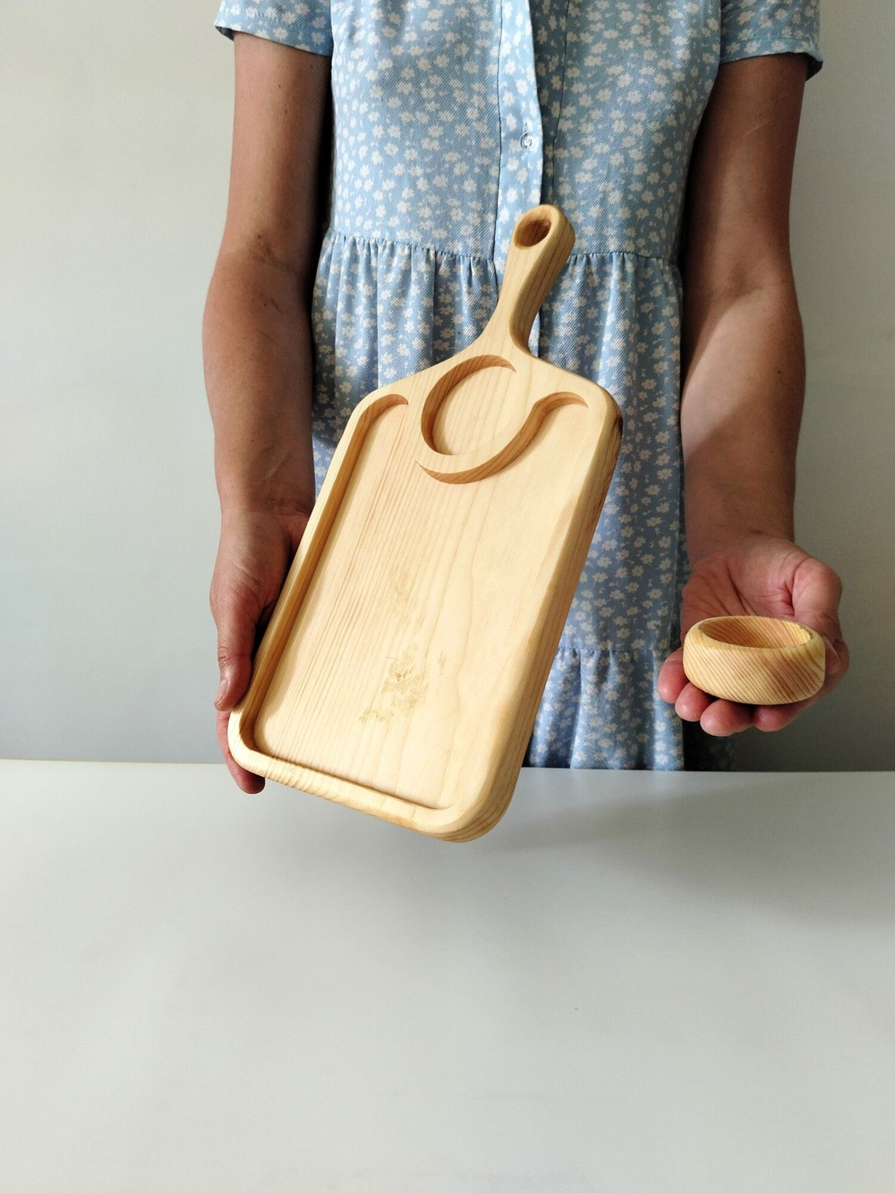 Доска деревянная для подачи сервировочная