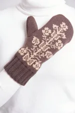 Варежки Idel Древо Жизни коричневый