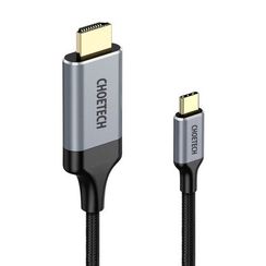 Кабель Choetech USB Type-C - HDMI Cable 1.8 м 4K 60Hz (CH0021-BK) Black / Черный