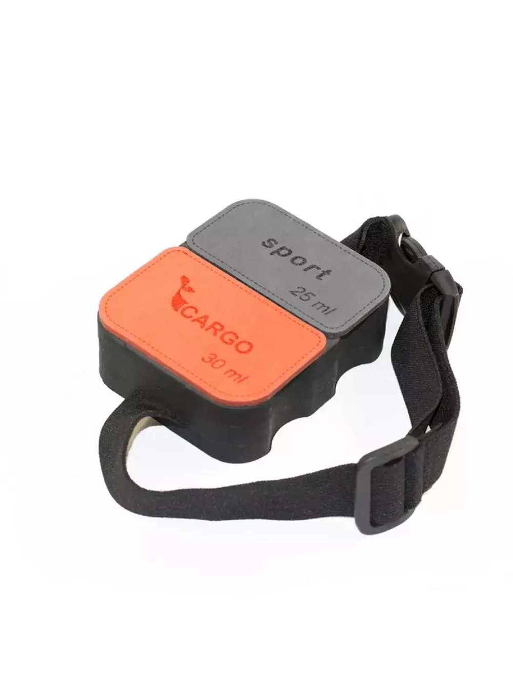 Мотыльница EVA двойная с ремнем, 25+30мл