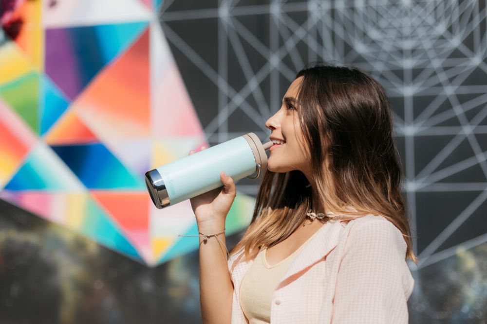 Набор крышка Klean Kanteen TKWide Twist Cap Black, трубочки с ёршиком