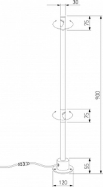 Наземный низкий светильник Elektrostandard Latent a066696