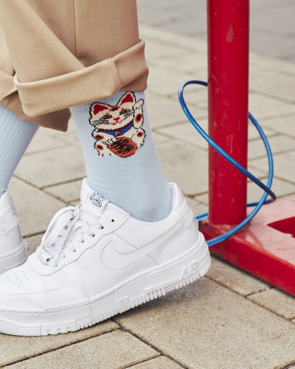 Носки Кот талисман Голубые - фото 2