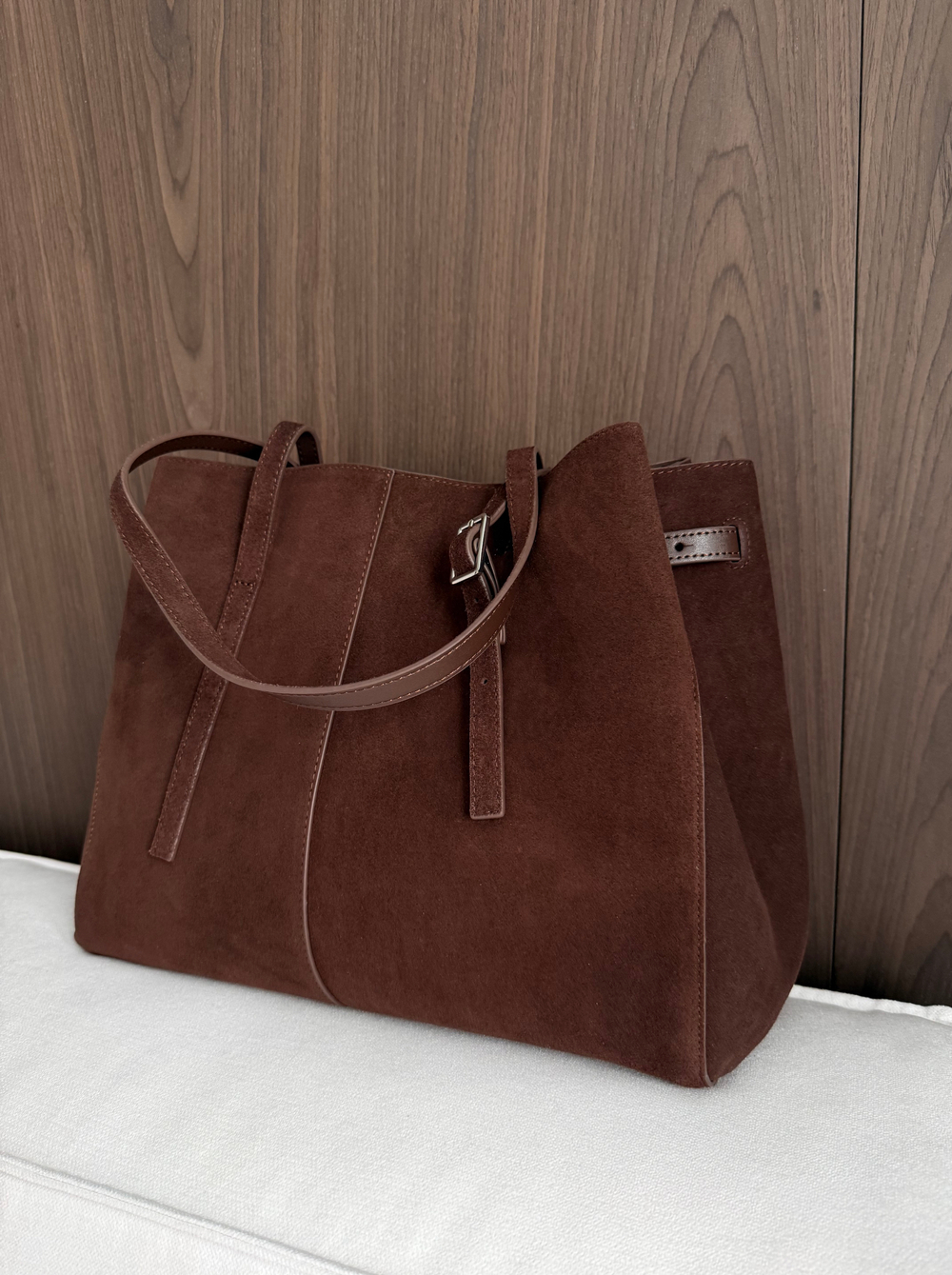 Сумка из натуральной замши