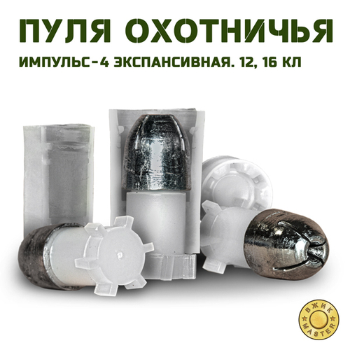 Пуля охотничья Импульс-4 с разделенной головной частью (10 шт)