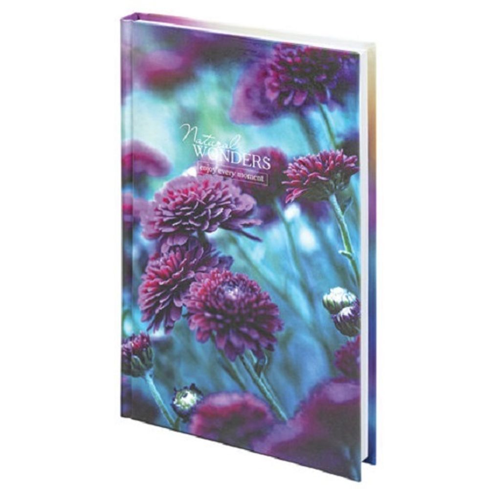 Записная книжка А5, 80л, обл. твёрдая, выб.лак, Staff Flowers