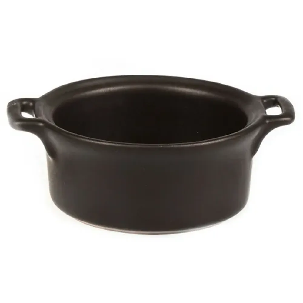 Соусник 125 мл 10,7*8,5 см h4 см овальный фарфор Smooth Black Raw Stellar P.L. Proff Cuisine [6]