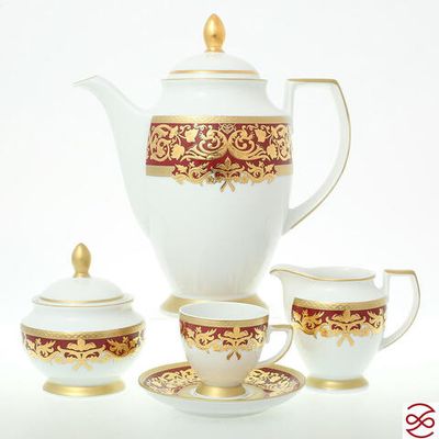 Falkenporzellan Natalia Bordeaux Gold