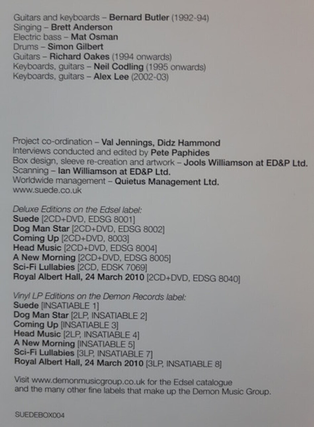 Suede / The Albums Collection (8CD)