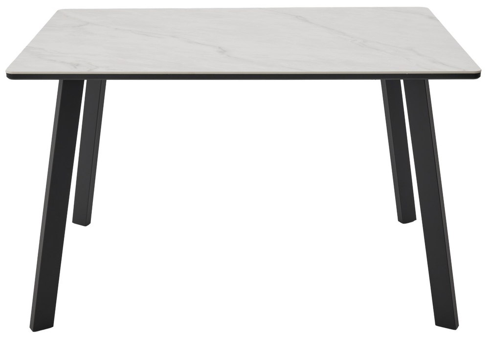 Стол ТИК ТАК 120 ОНИКС, керамика / Черный каркас М-City