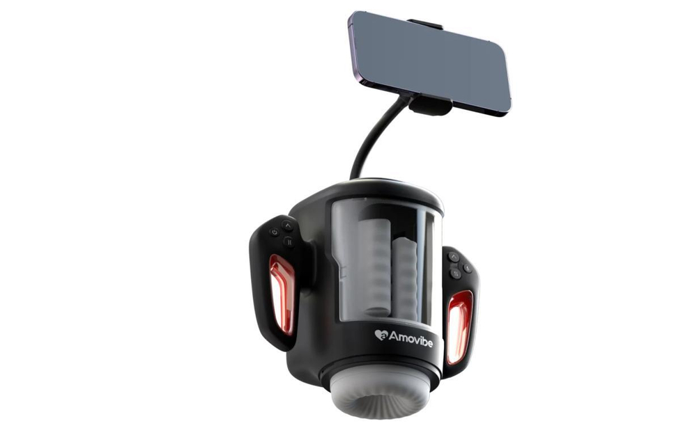 Черный инновационный робот-мастурбатор Game King (Цвет: черный)