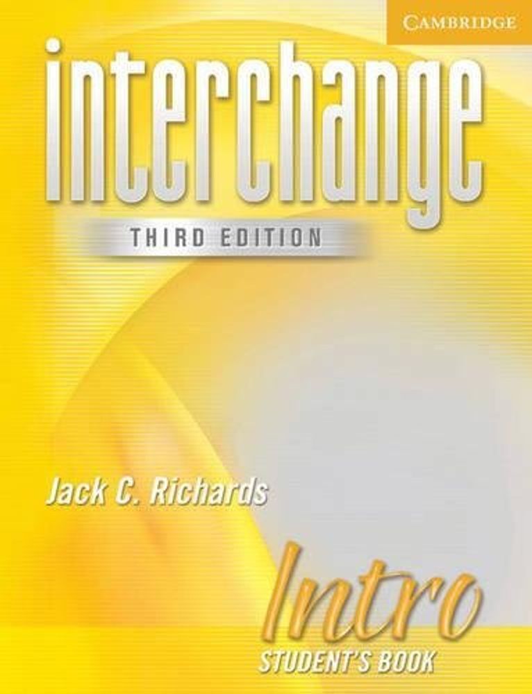 Interchange Intro 3rd Ed Student&#39;s Book