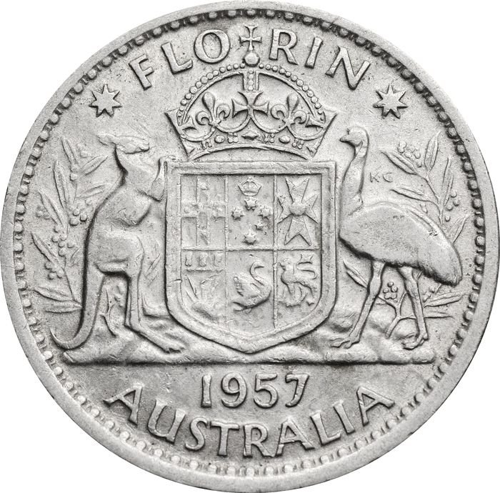 1 флорин 1957 Австралия