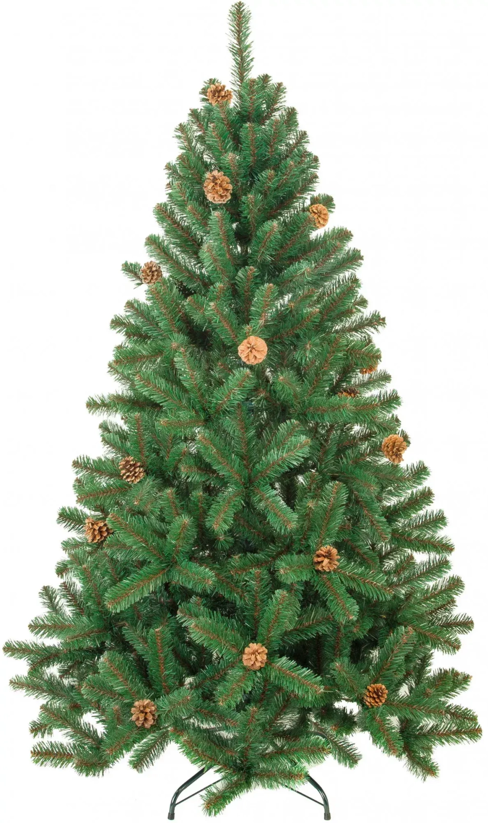 Искусственная елка Лапландия с шишками 210 см., мягкая хвоя, ЕлкиТорг (12210)