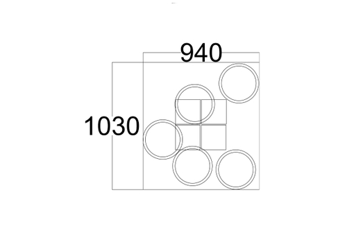 Цветочница металлическая ЦВ-1