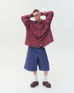 Рубашка One Two Cowboy Shirt Wine винная