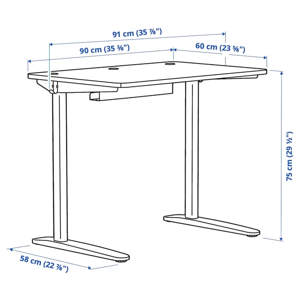 Письменный стол - IKEA RELATERA/РЕЛАТЕРА ИКЕА, белый