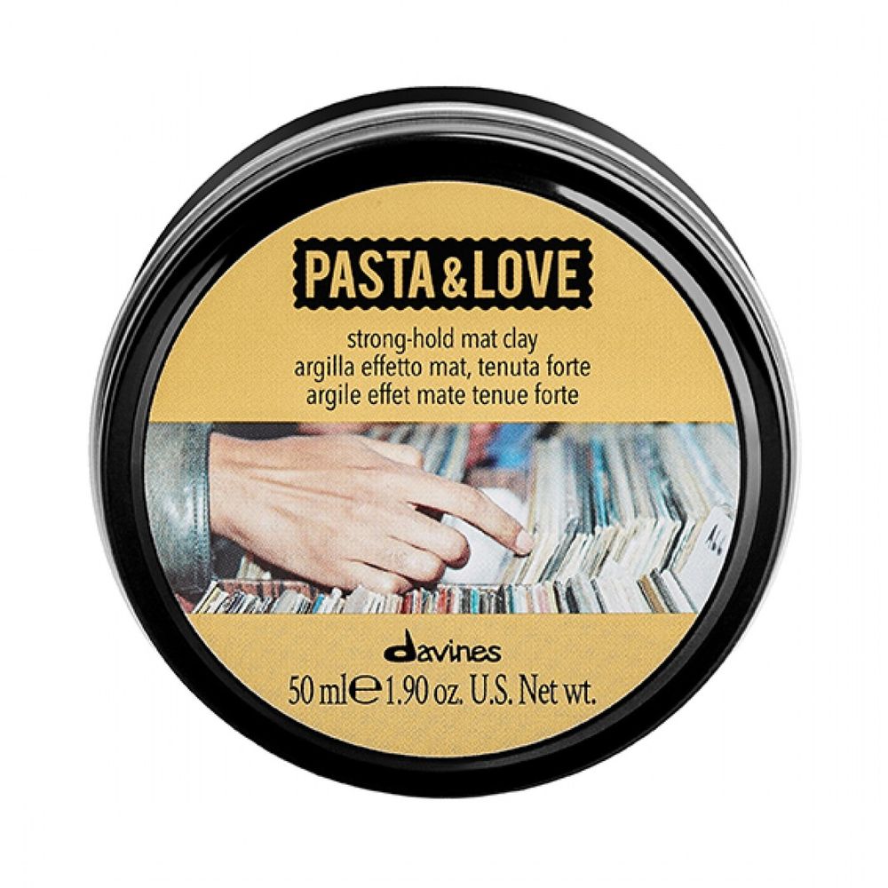 Матовая скульптурная глина Davines Pasta&amp;Love strong-hold mat clay 60 мл