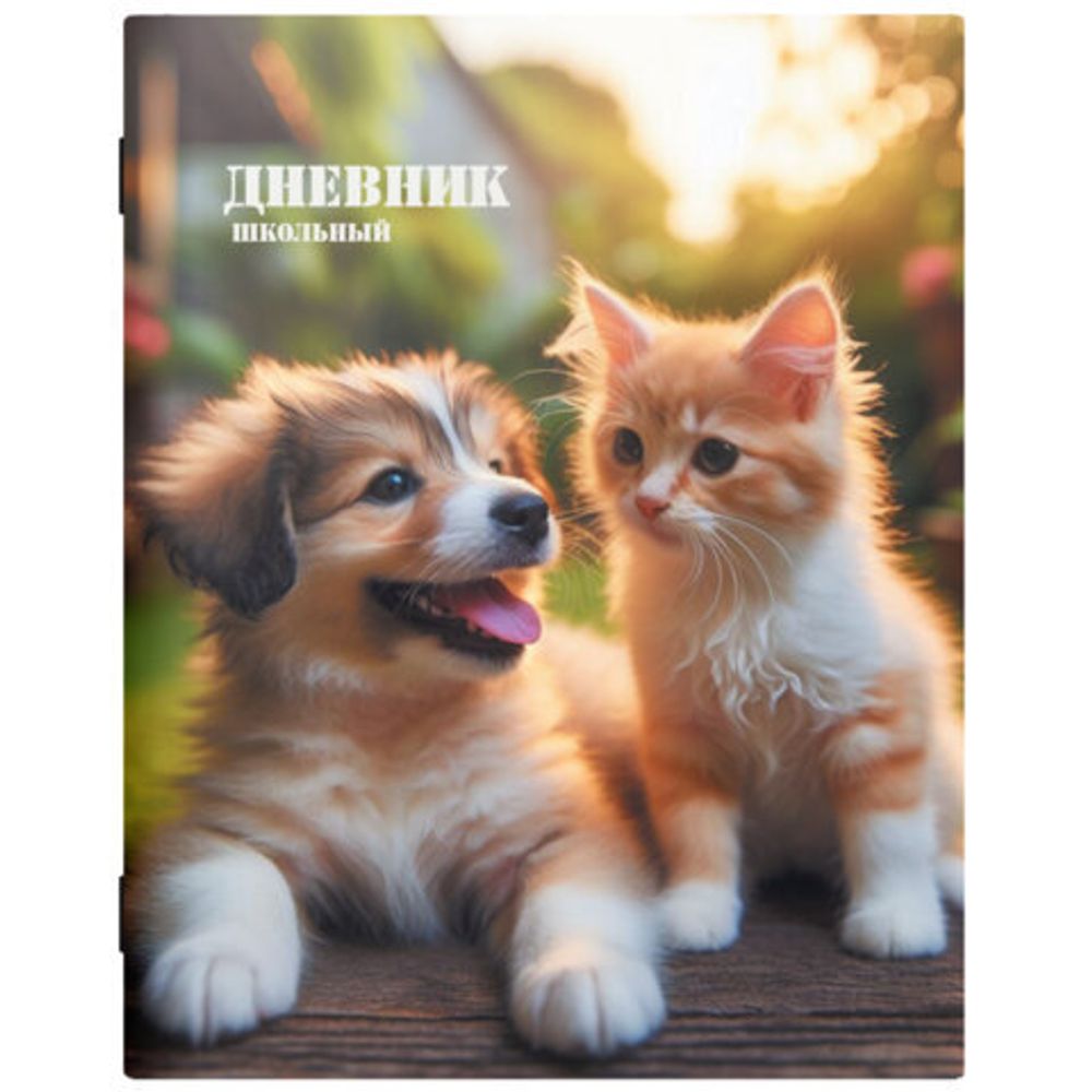 Дневник 1-11 класс 40 л., на скобе, ПИФАГОР, обложка картон, МИКС "Универсальный", 107139