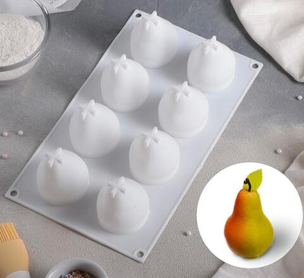 Силиконовая форма для муссовых пирожных "Груша"