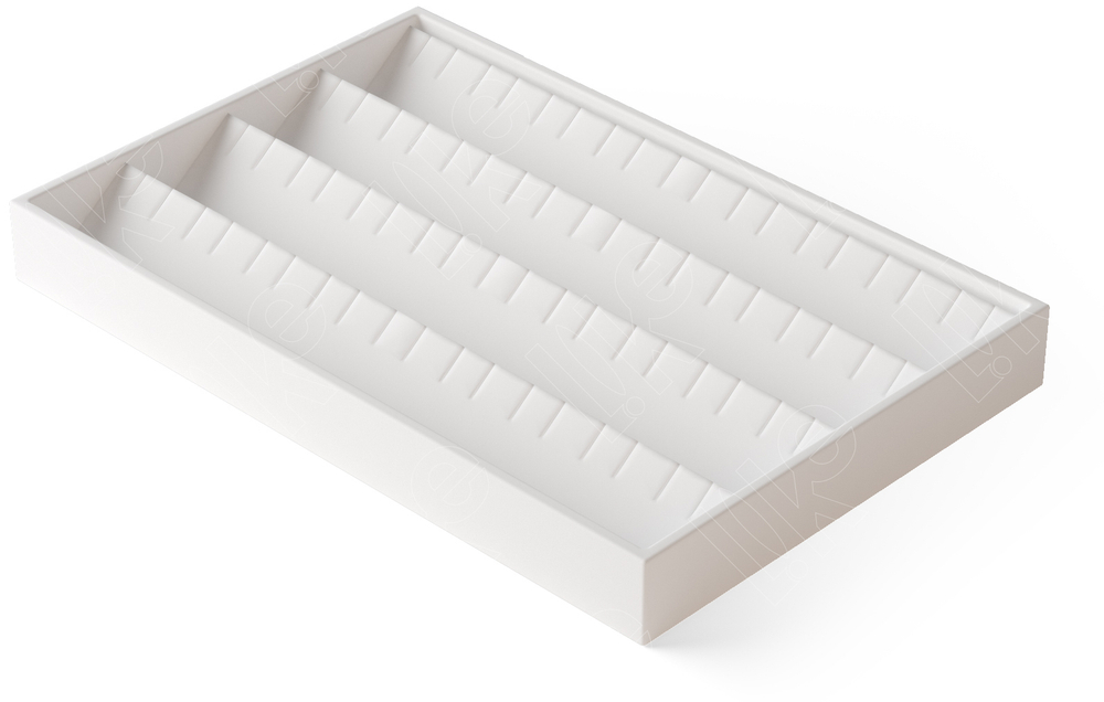 Дисплей 1 серии для 36 пар серег/72 подвесок/4 ряда/прорези