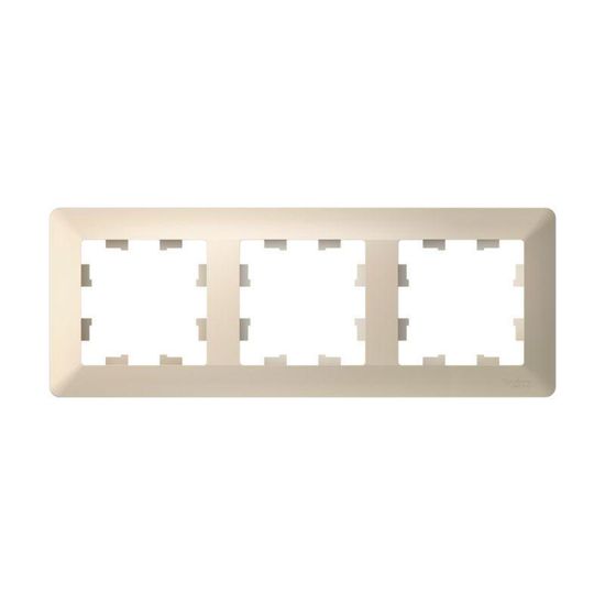 Рамка 3-м AtlasDesign Air беж./дым. бел. SE ATN220203