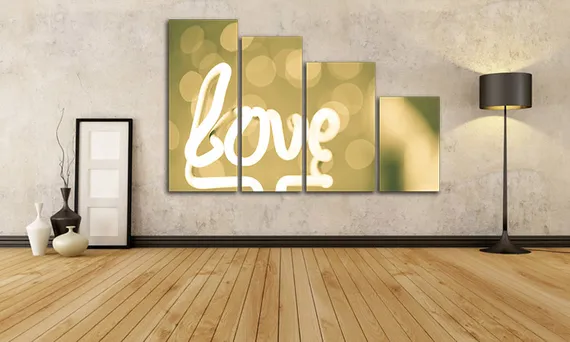 Модульная картина "Признание в любви"