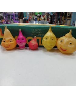 Набор елочных игрушек СССР Чиполлино 1970е