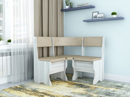 🪑 Кухонный угловой уголок с мягкими сиденьями "Лагуна"