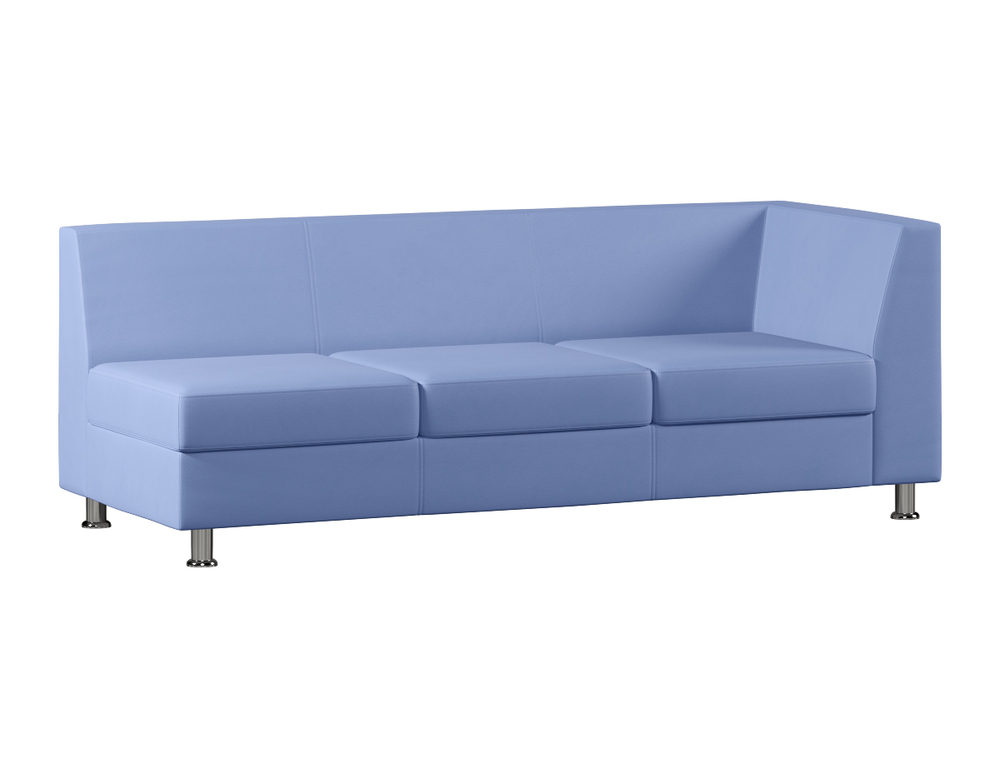 Секция с подлокотником трехместная левая МАРКУС