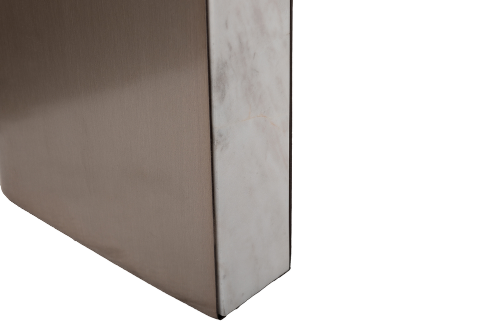 Стол журнальный Garda Decor Garda Decor натур.белый мрамор Касс Белый (Cass White) d 105*37 см