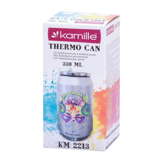 Термобанка 330мл. из нержавеющей стали Kamille KM-2213