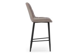 Полубарный стул Алст велюр латте / черный