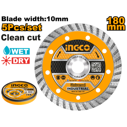 Диск алмазный турбо INGCO DMD031802M 180х22,2 мм