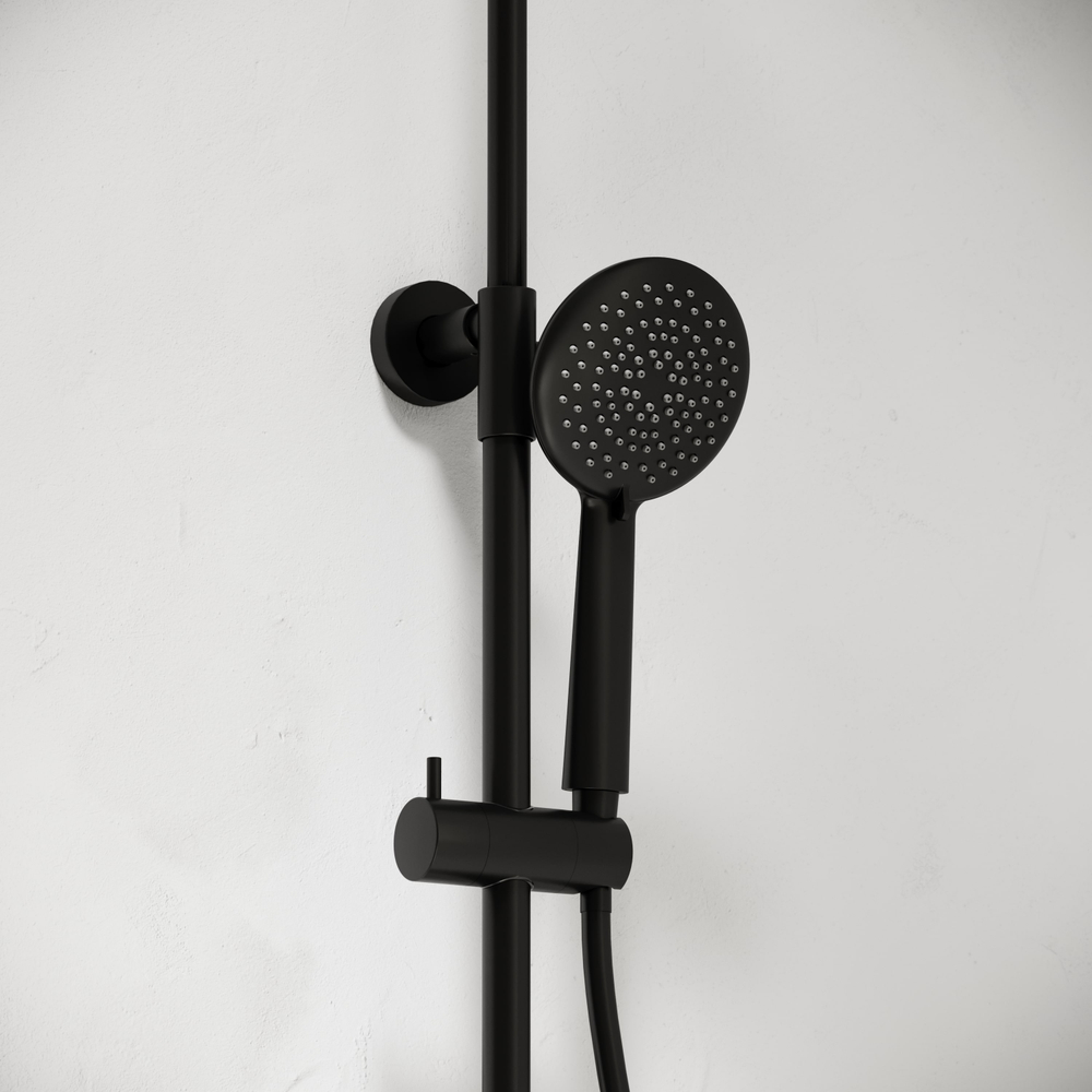 Душевая система Sancos Game с термостатом черный матовый, арт.SC3001LMB