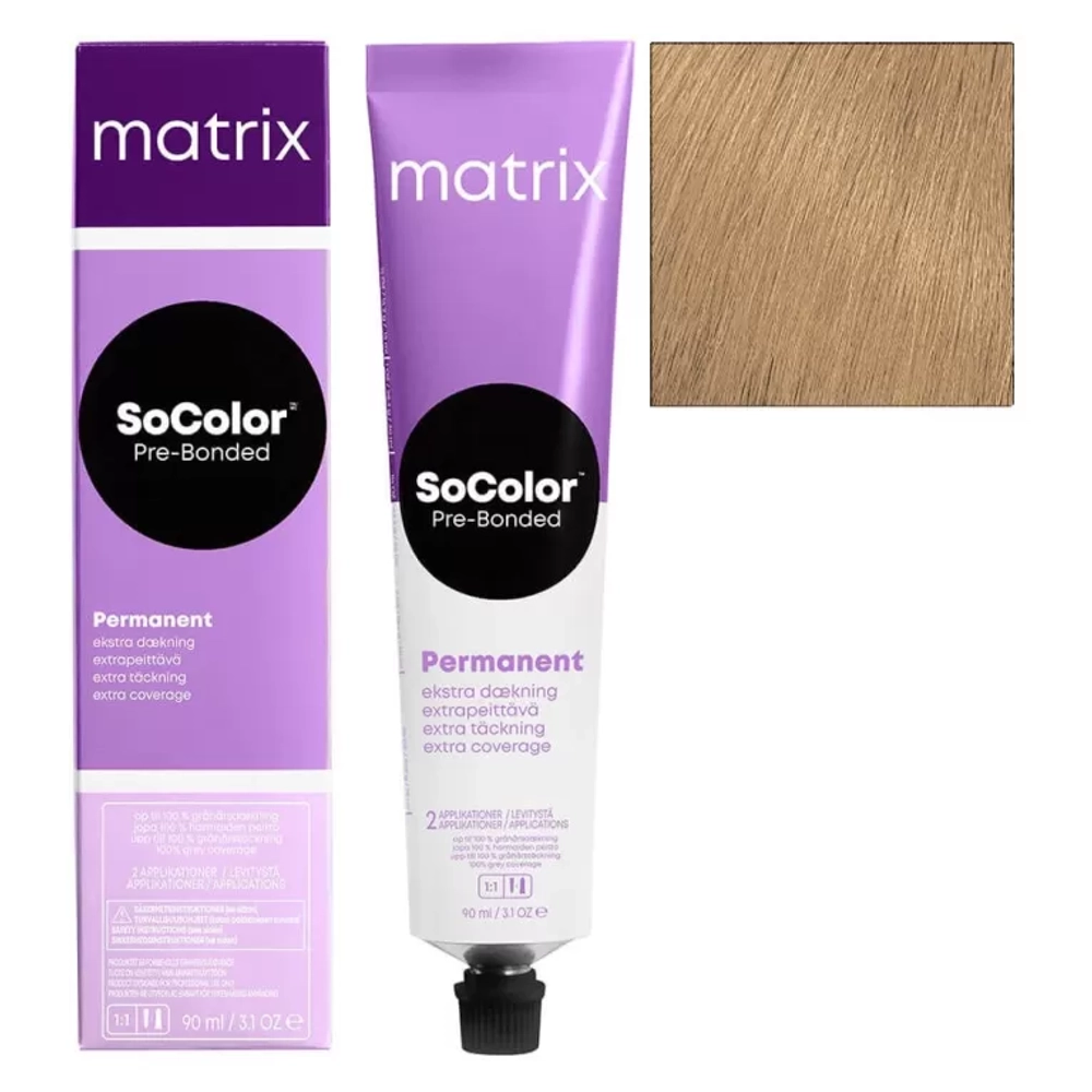 Matrix SoColor Pre-Bonded Крем-краска для седых волос 509N очень светлый блонд натуральный, 90мл