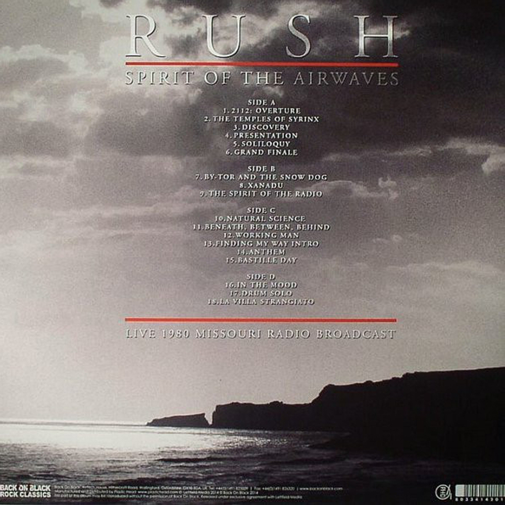 Rush / Spirit Of The Airwaves (2LP)